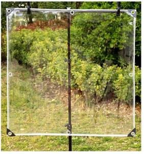 China Super Transparent Style PVC Vinyl Clear Tarpaulin Material With Mildew Resistance factory