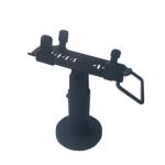 Pure Metal Black POS Terminal Stand Adjustable For Cashier Counter System