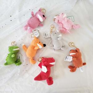 China Kawaii Big Teeth Mini Plush Keychain Toys Various Color 28 * 40 * 55CM factory
