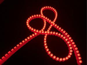 China Red Color Wall LED Strip Lights For Entertainment Club / Hotel / Car Decorative factory