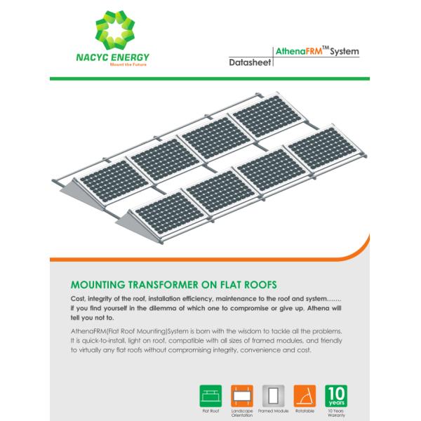 Framed Ballasted Solar Mounting Systems PV Module Support Rack No Roof Penetration