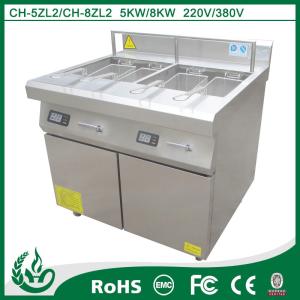 China Freestanding Induction Deep Fryer Rust Resistant 50-60HZ For Western Restaurant factory