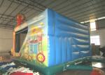 Water Park Flower Combo Airflow Bouncy Castle , Customized Kids Jumping Castle