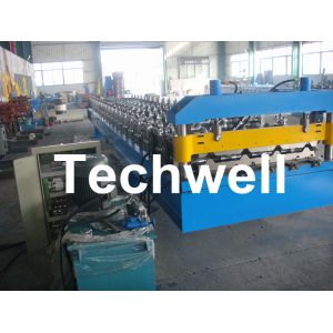1060mm Trapezoidal Roof Sheet Roll Forming Machine With C r 12 Cutting Blade