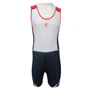 China Free Design Mens Rowing Sports Clothing Polyester / Lycra Fabric factory