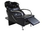 Commercial Salon Backwash Unit Pu Leather , Hydraulic Shampoo Sink And Chair