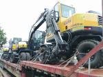 Xinyuan XY75W Used Excavator Equipment , 7T Used Wheeled Excavator