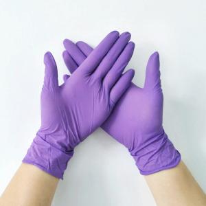 China Blue Nitrile Gloves No Powder 3mm Thickness EN455-1 Certificates CE Nitrile Gloves factory
