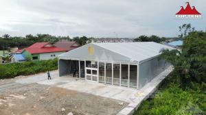 China M Series Clear Span High Profile Event Marquee Tent For Wedding Elegant Design factory