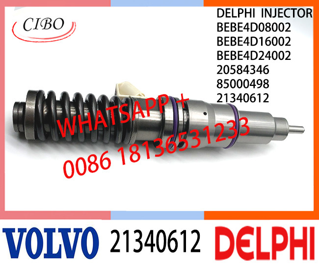 Common Fuel Diesel Injector 21340612 BEBE4D08002 BEBE4D16002 BEBE4D24002 20584346 85000498 E3.18 for VOL D13 EURO 3