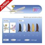 1stshine OEM Color Dimmable LED Light Ceiling Fan 5 Blades DC Motor and Remote