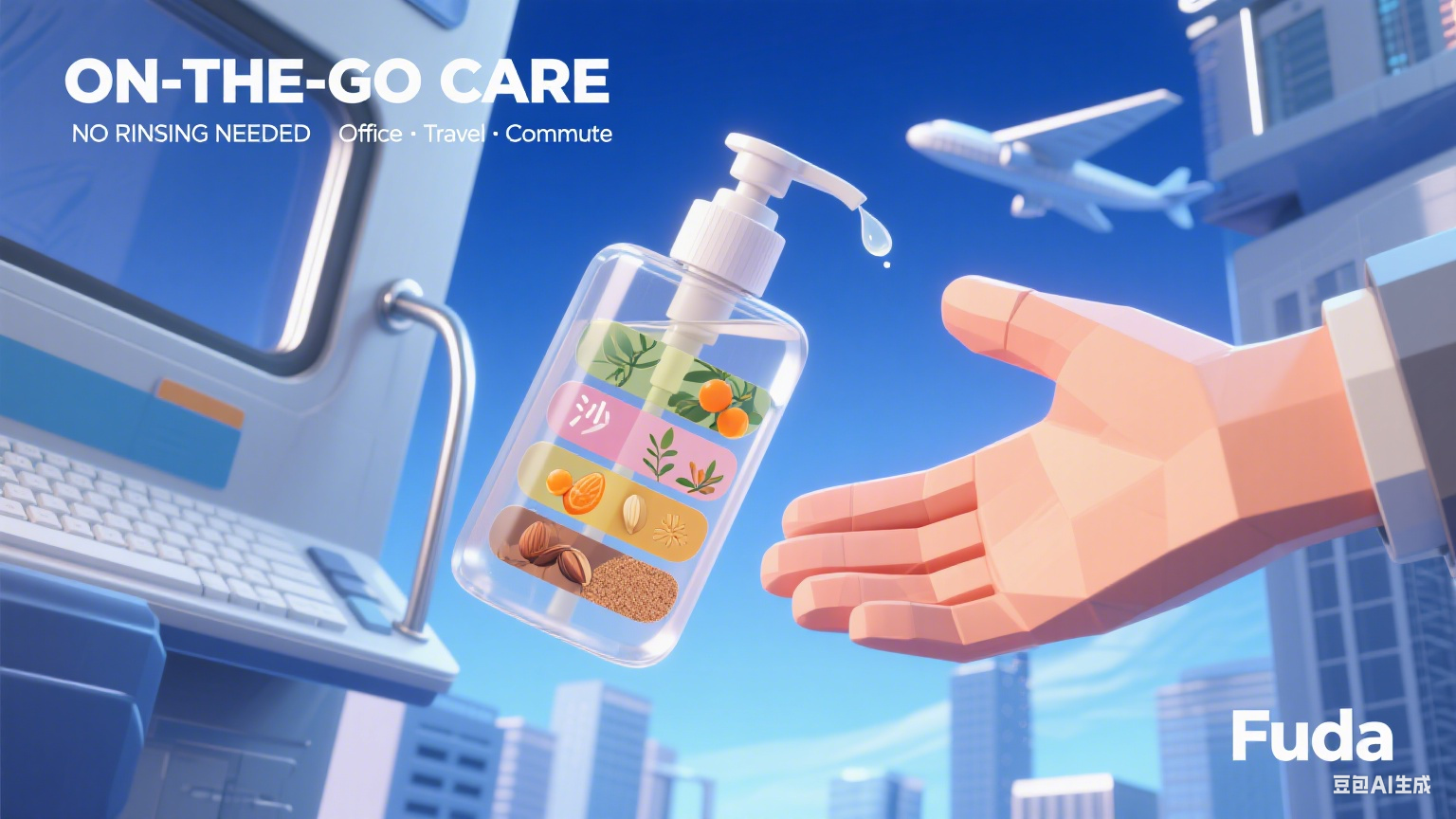 Plant Extract Six-Ingredient Hand Gel - Deeply Moisturizing and Repairing