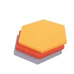 Beveled Edge Decor Hexagonal Acoustic Panels Sound Proof Wall Decorative