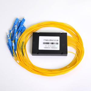 China 1X16 ABS Box PLC Splitter , SC UPC FTTB FTTH Fiber Optic Cable Splitter factory