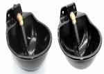 Enameled Surface Horse Water Bowl Pig Water Drinkers Electroplate Steel Clamp