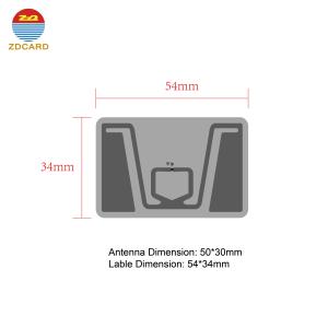China IMPINJ Monza R6 Printable UHF Clothing RFID Label / Sticker / Tag For Garment Clothes Inventory factory