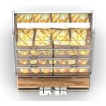 Wood Bakery Bread Display Racks Stand Commercial Candy Store Display Cases