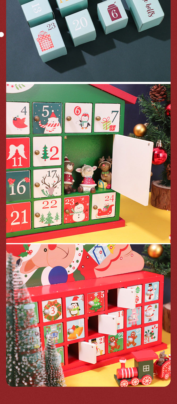 Cardboard Paper Box Christmas Recycled Calendar Gift Boxes