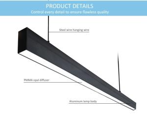 China High End Modern Indoor LED Chandelier Light 110° Beam Angle For Meeting Room factory