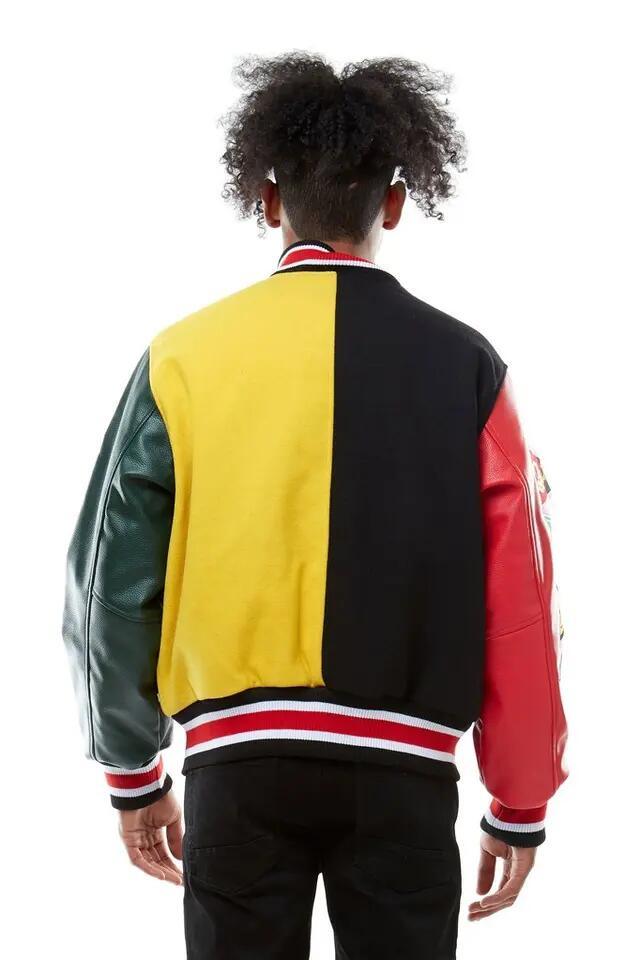 Embroidery Patches Custom Men Letterman Jacket Baseball Leather Street Plus Size Coat Varsity Jacket for Men