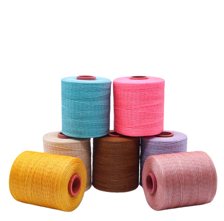 1.0mm Hand-sewn Leather Thread MERCERIZED for Shoes 100% Polyester Waxed Sewing Thread