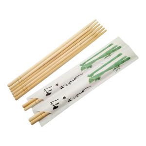 China Washable Customized Packaging Round Bamboo Chopsticks No Burrs 19.5cm factory