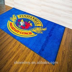 China Customized Design nylon brand logo door mat factory