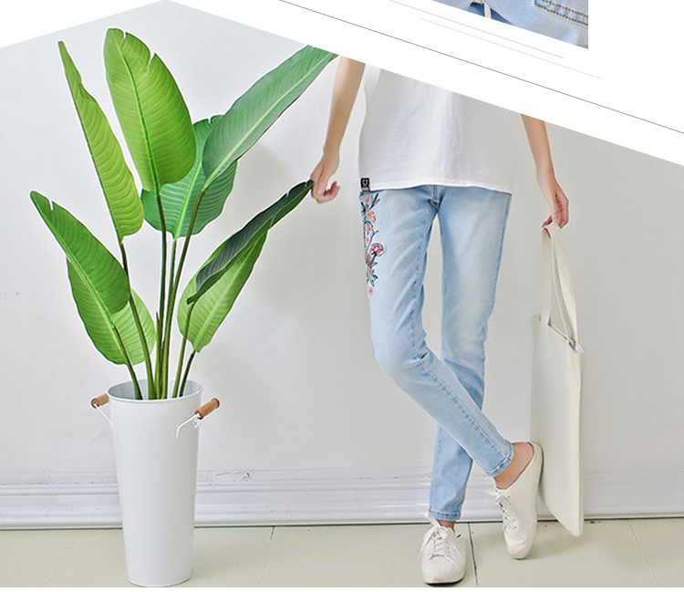 China Factory super skinny fit Light blue new style jeans