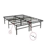 Storage Base Wrought Iron Frames in Black Full Metal Bed Frame Twin Size Bedroom