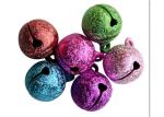 wrinkle colorful Brass bell, metal jingle bell for Christmas decoration supplier