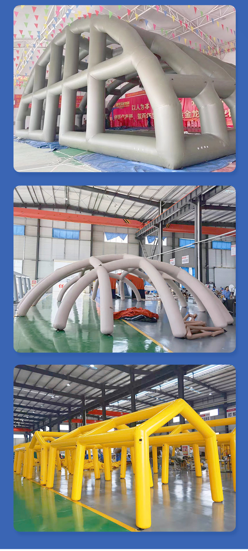 High Quality Emergency Custom Large Easy To Set Up Industrial Portable Tent Inflatable