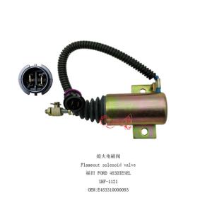 China E483310000093 12V Fuel Shut Off Stop Solenoid Valve For Excavator Foton 483 Diesel factory