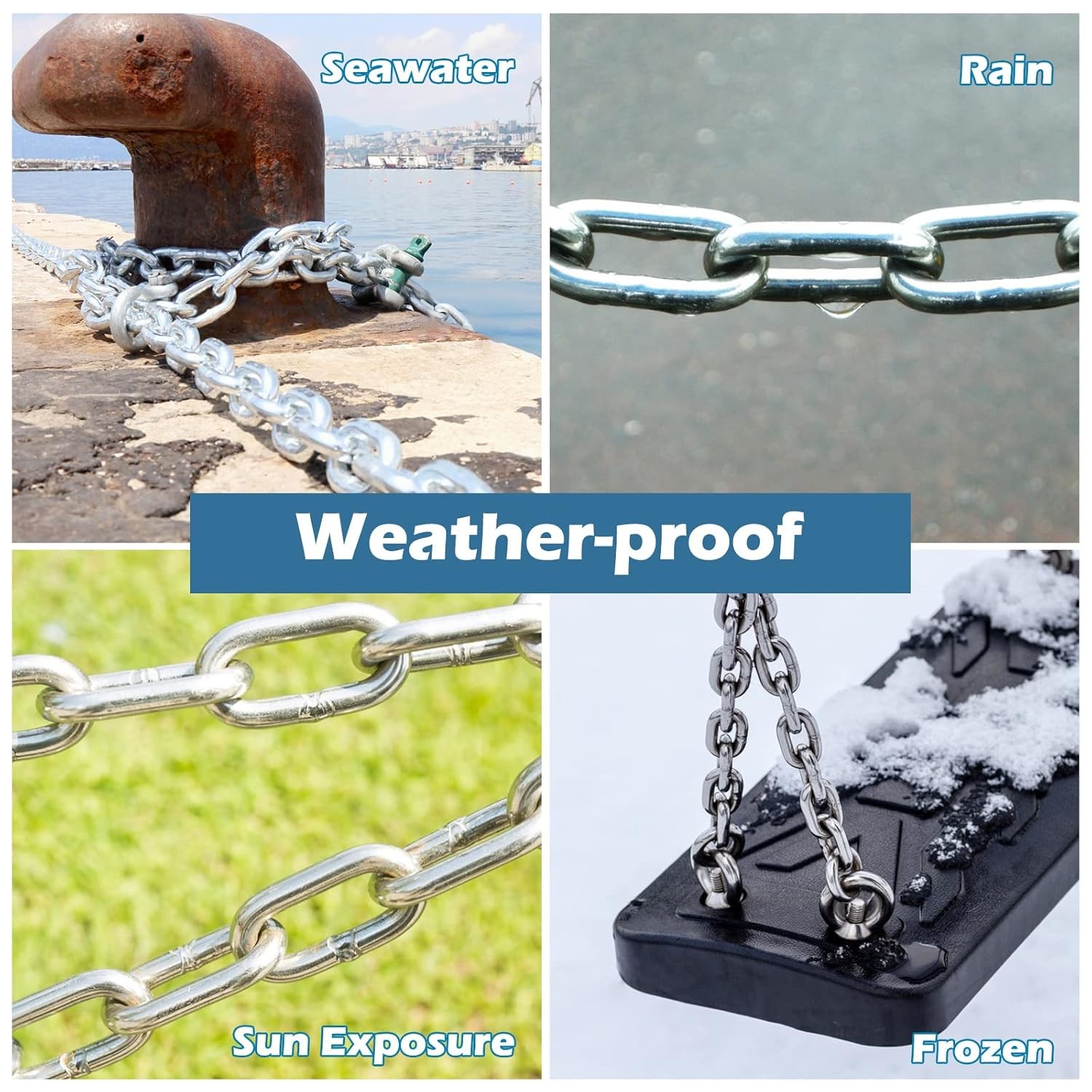 Industrial-Grade Steel Link Chain for Heavy-Duty Material Handling Lifting and Rigging Operations