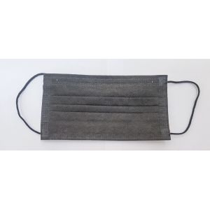 China EN14683 Type IIR Disposable Medical Earloop Black Face Mask For Hospital Use factory