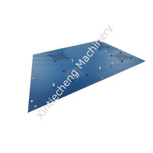 China Deep Blue Aluminum Sheet Metal Working Parts Customized Processing factory
