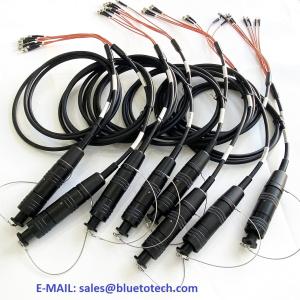 China TFOCA to ST 4CH Tactical Fiber Cable Assembly Waterproof Military TFOCA to ST 4Core Fiber Optic Patch Cord factory