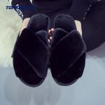 Fashion Ladies Furry Full Fur Slippers EUR36 - 41
