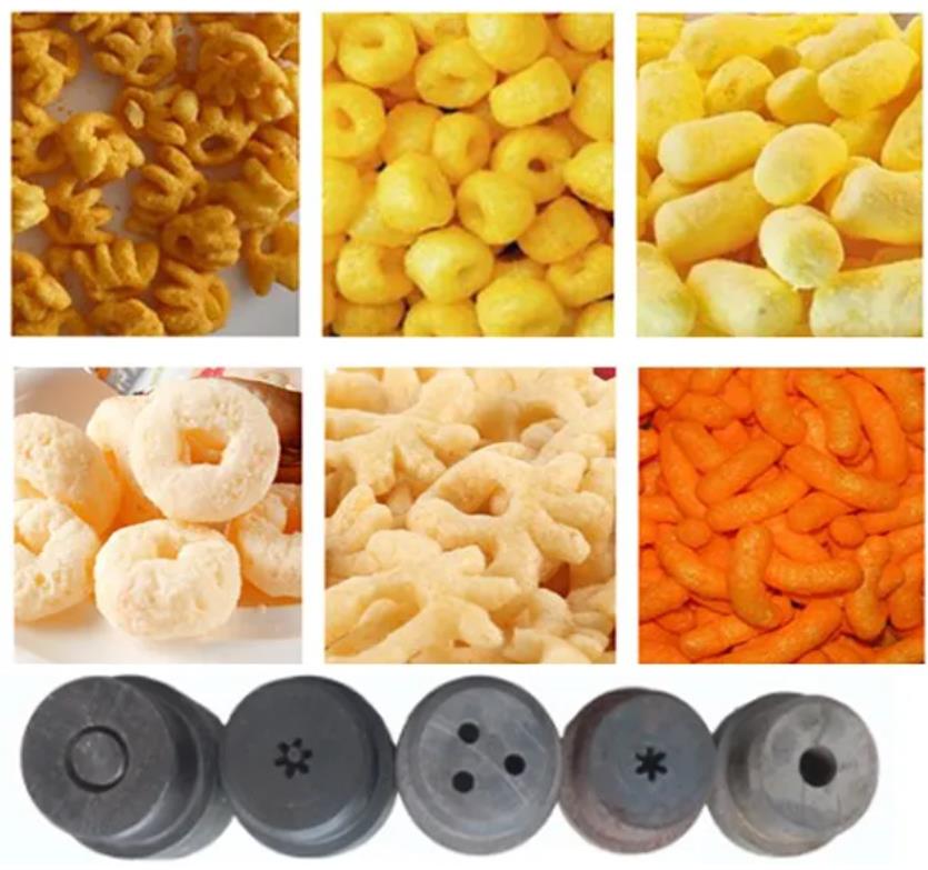 Auto 3D Snack Extruder Machine , Fried Food Processing Equipment