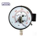 NO+NO Black Steel Case 1.6MPa 100mm 380V Electric Contact Manometer AC Pressure