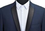 Wedding Mens Tuxedo 2 Piece Suit Bridegroom Navy Breathable 42 - 62 Size