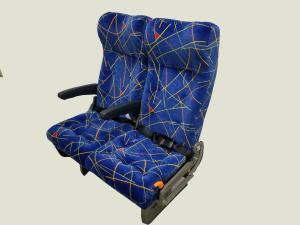 China Custom Size Bus Passenger Seats Seat Textile Fabric Classic Style factory