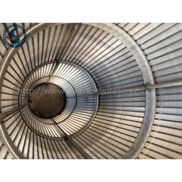 SS 304 Slotted Flange Wire Mesh Tube Full Welding Johnson Vee Wire Screen