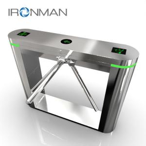 China AISI SUS304 Subway Three Arm Turnstile With Face Recognition factory