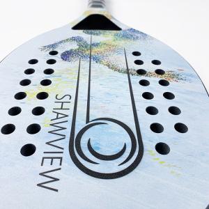 China Carbon Fiber Tennis Paddle Raquetes School Beach Tennis Rackets factory