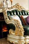 Wooden Frame Solid Wood Luxury Classic European Sofa Set