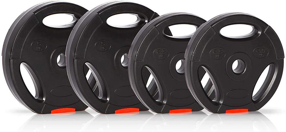 Black Red Cement Coated Weight Plate Set 2.5kg 5kg 7.5kg