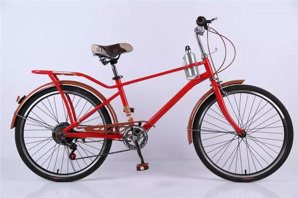 Carbon steel colorful 26 OL city bicicle for man with Shimano thumb shifter 7