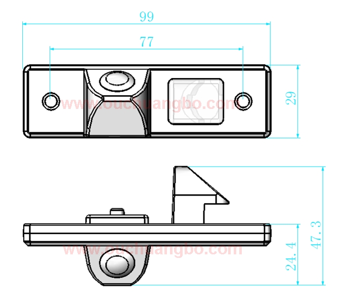 Ouchuangbo Car waterproof night rear view camera for Chevrolet Cruze /Captiva OCB-T6838