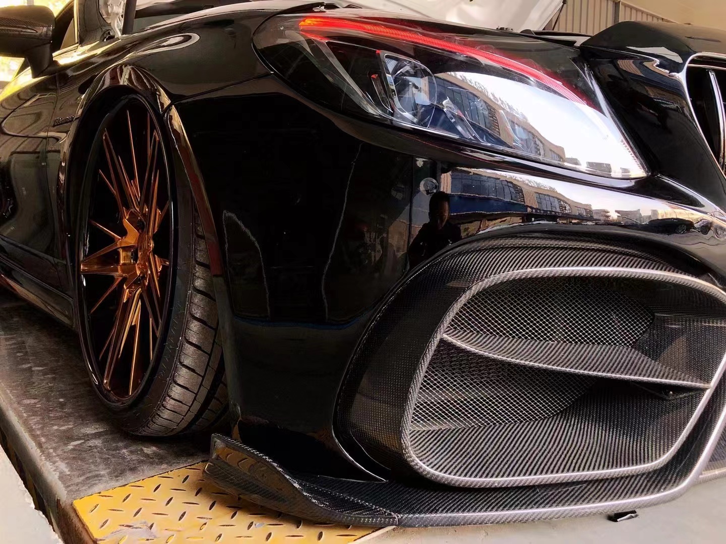 New Product for Mercedes W205 AMG C63 Coupe Body Kit C63 Coupe Upgraded IMP Style Front Bumper