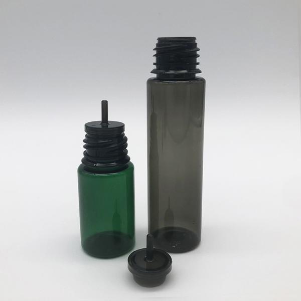 Customized Logo Round Transparent E Liquid Bottle with Childproof Neck and